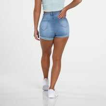 Load image into Gallery viewer, Navishape Light Wash Jean Shorts