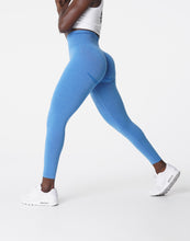 Load image into Gallery viewer, Ocean Blue Curve Seamless Leggings