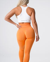 Load image into Gallery viewer, Sunset Orange Contour Seamless Leggings