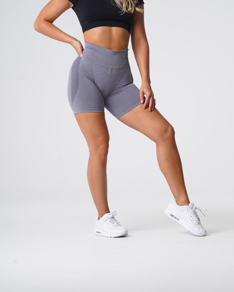 Grey Contour Seamless Shorts