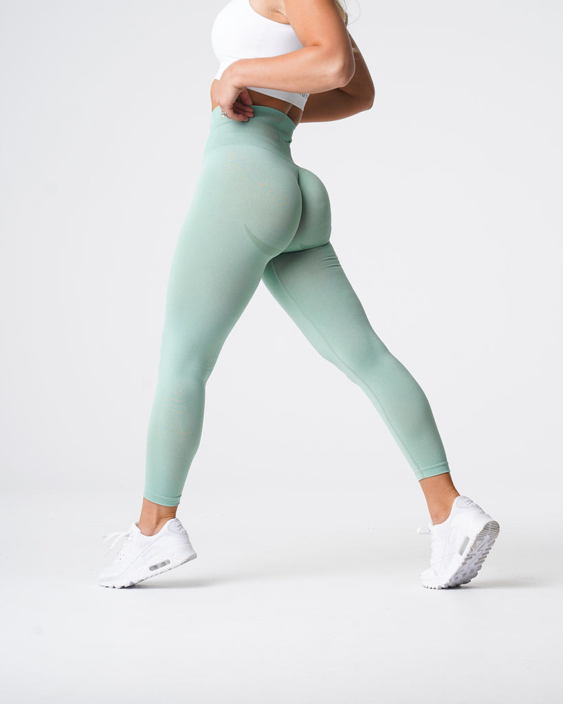 Sage Green Curve Seamless Leggings