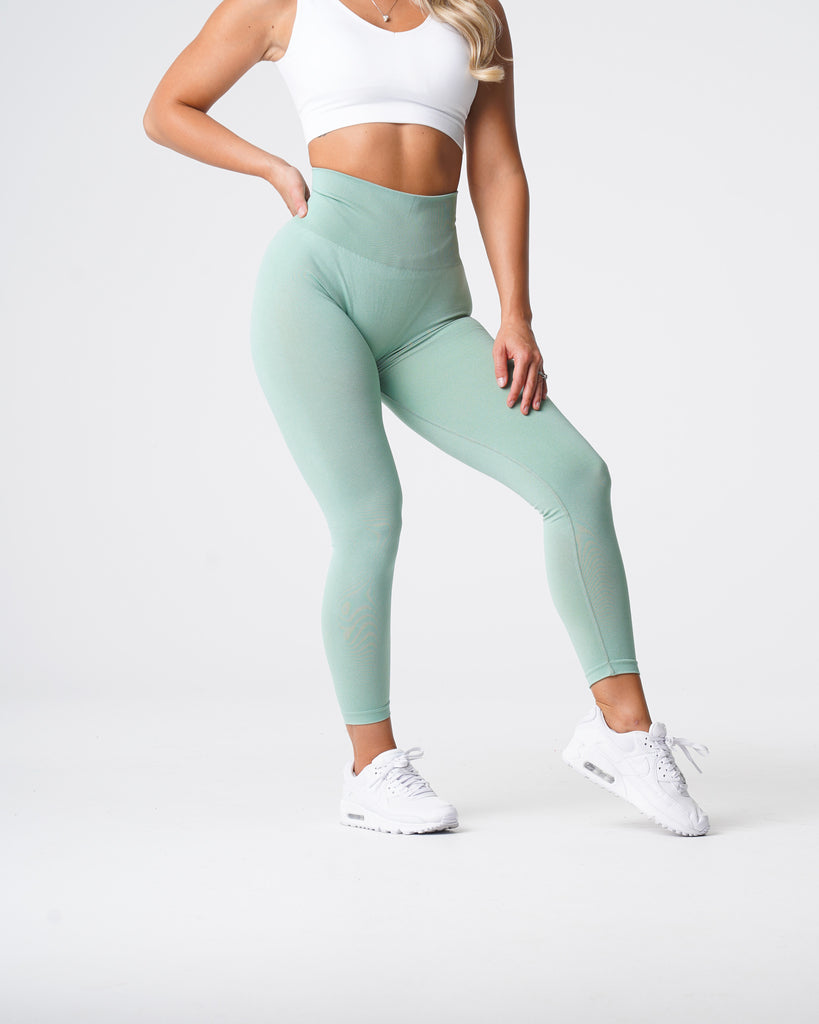 Sage Green Curve Seamless Leggings