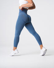 Load image into Gallery viewer, Slate Blue Curve Seamless Leggings