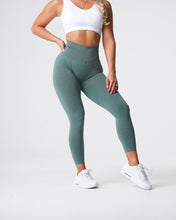 Load image into Gallery viewer, Forest Green Curve Seamless Leggings