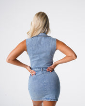 Load image into Gallery viewer, Light Wash Sweet Surprise Denim Mini Dress