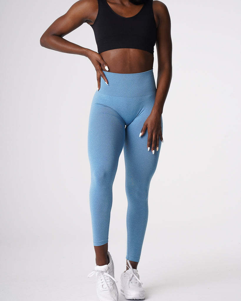 Sky Blue Curve Seamless Leggings