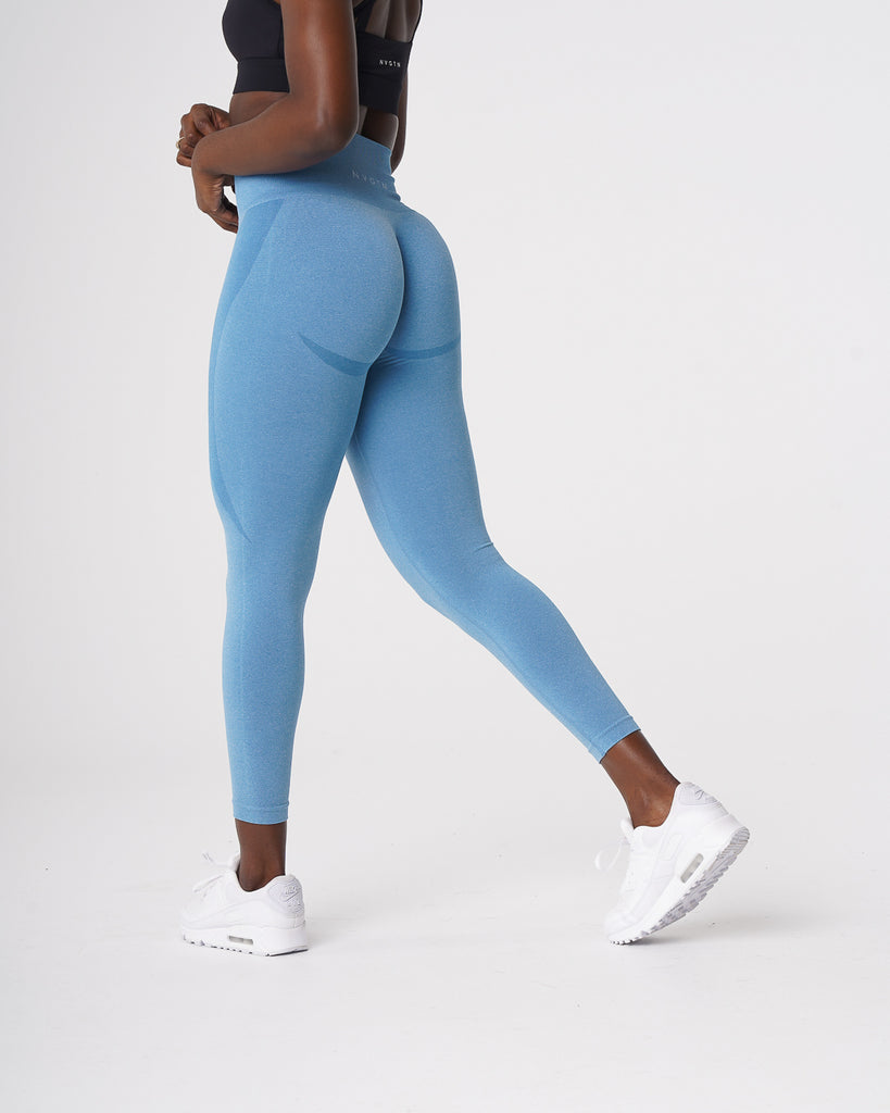 Sky Blue Contour Seamless Leggings